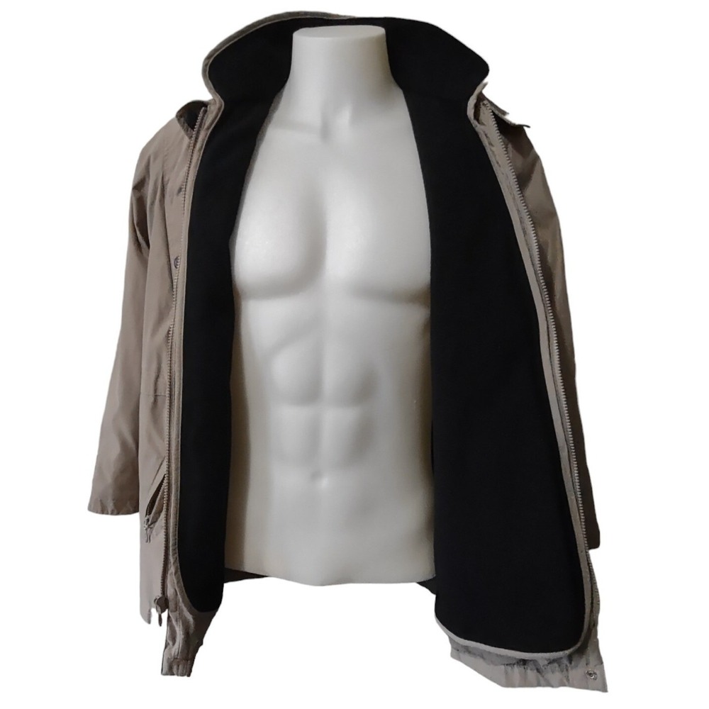 Misty Harbor Jacket Size M Women Gorp Core Taupe Brown Fleece Lined Utility Coat - Picture 4 of 16